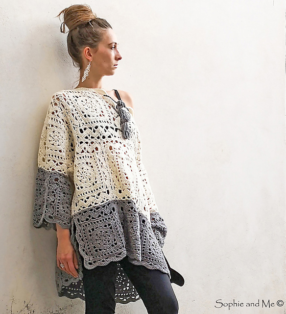 Ravenna Poncho-Sweater
