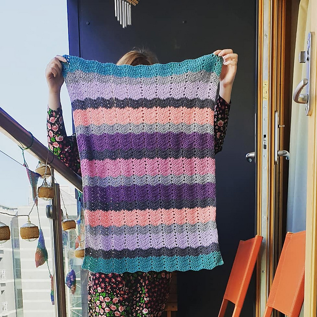 Eleanor Chevron Baby Blanket
