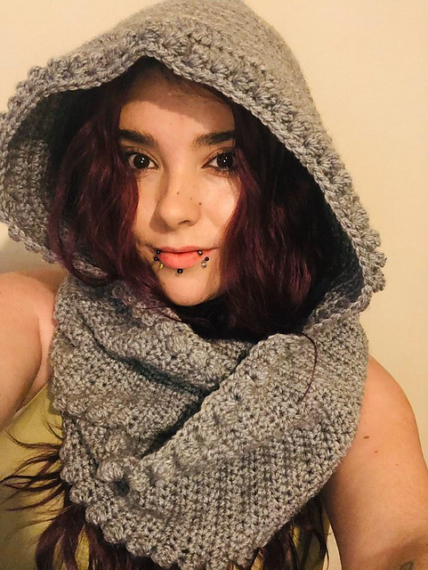 Hooded infinity scarf