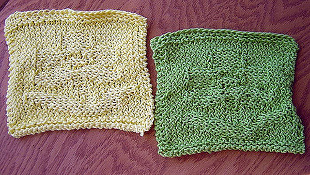 April Flower Dishcloth
