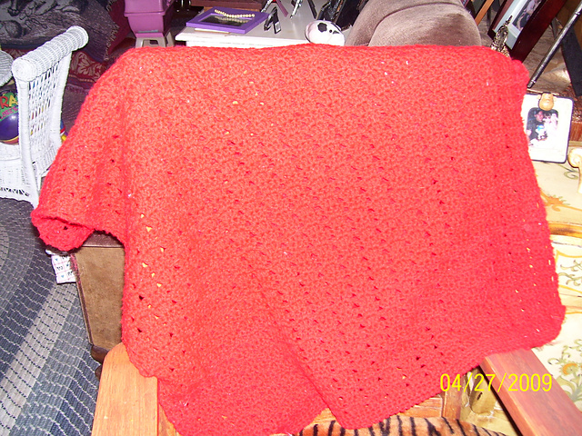 Vibrant V-stitch Wrap
