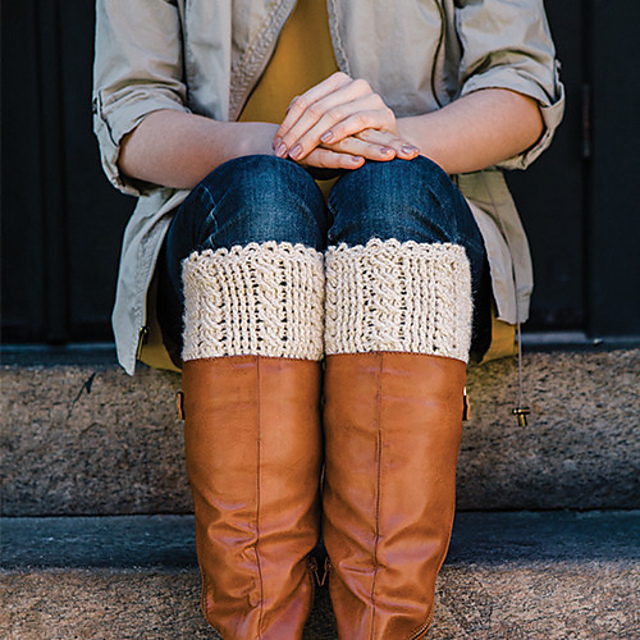 Cabled Boot Cuffs