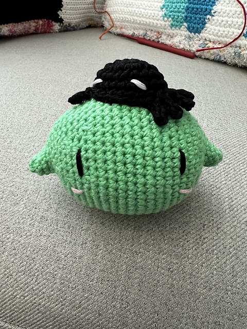 Lime Ghost with Spider Hat