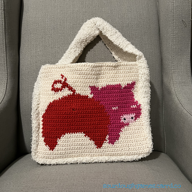 Pig But Yarn Bag