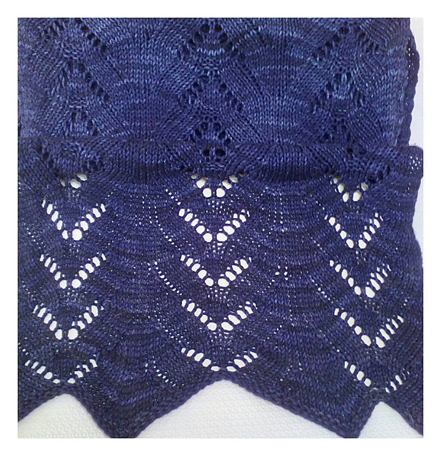Two Halves Rectangular Shawl