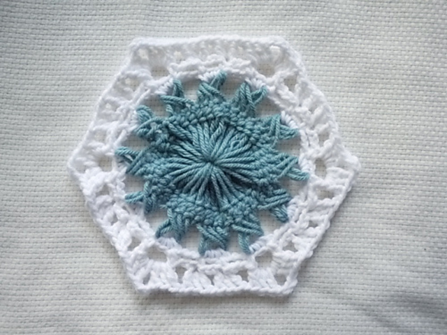 Sunburst Hexagon Motif