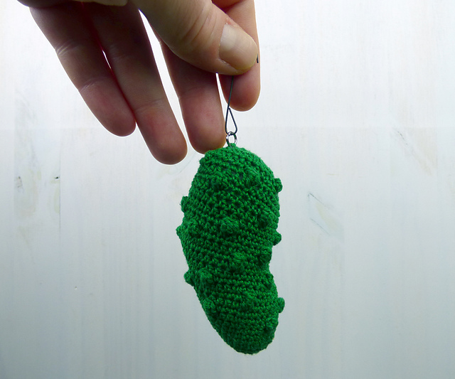 Ravelry Pickle Ornament pattern by Heidi Nieling