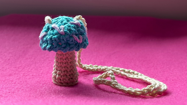 Small Mushroom Pendant Pouch