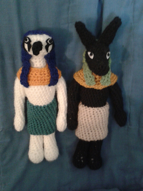 Egyptian Gods: Anubis and Horus