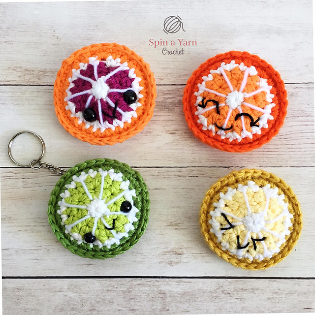 Citrus Fruit Keychain