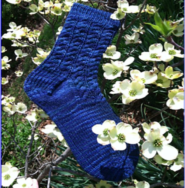 Elegant Spring Cable Socks