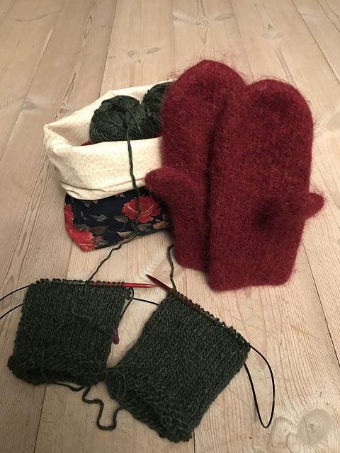Felted Mittens for Fall