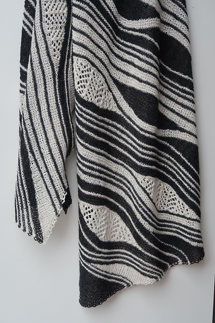 Waves Of Water Shawl | Sjal