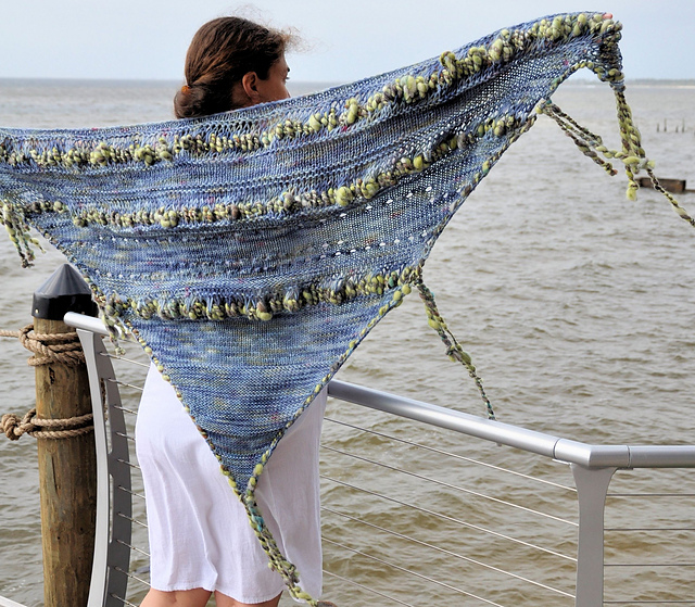 High Flying Kite Art Yarn Shawl