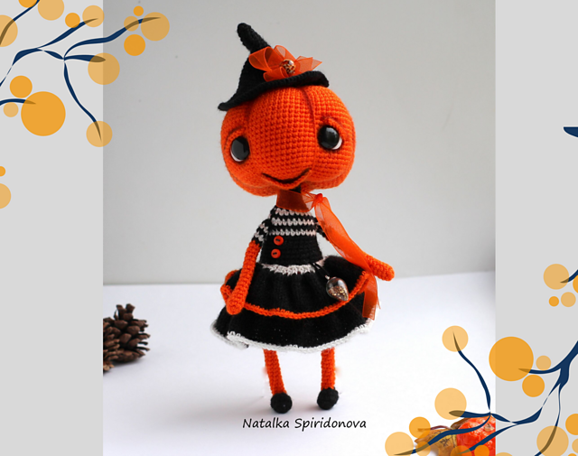Doll pumpkin Halloween