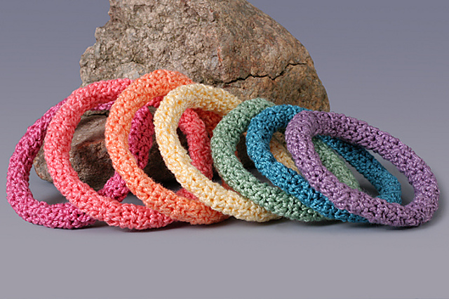 Crochet Bangles Pattern Ravelry: Super Easy Skinny Crochet Bangles pattern by The Perfect Knot ...