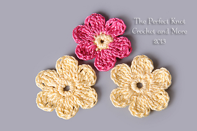 Six-Pence Flower Applique