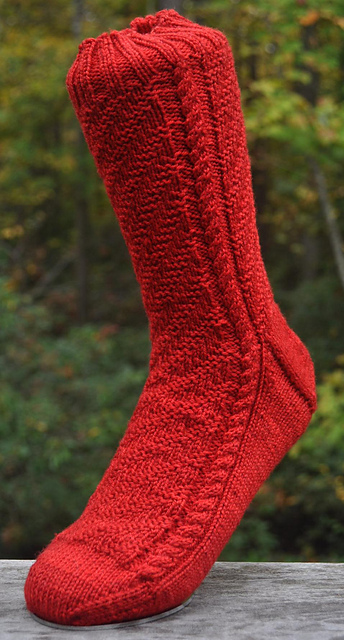 Cable Trail Socks
