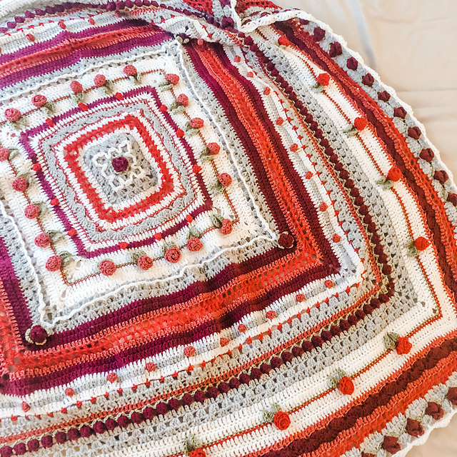 Winter Rose Blanket
