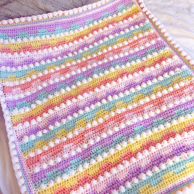 Brick by Bobble Blanket