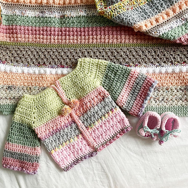 Bara crochet baby cardigan
