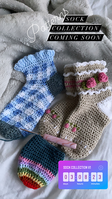 Check me out crochet socks