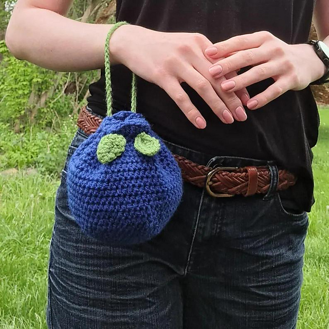 Blueberry Drawstring Bag