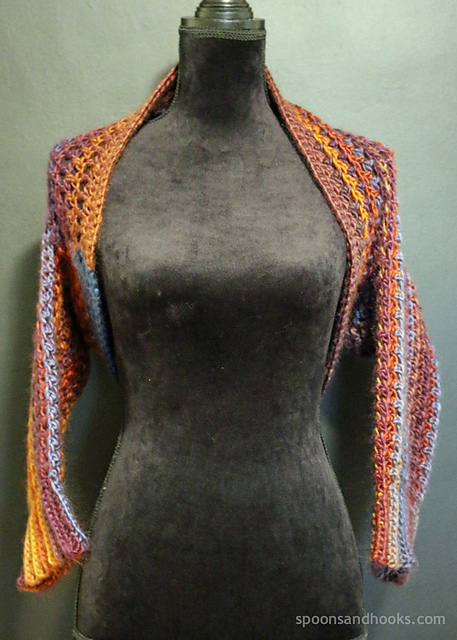 Quick & Easy Shrug with Ribbed Cuffs
