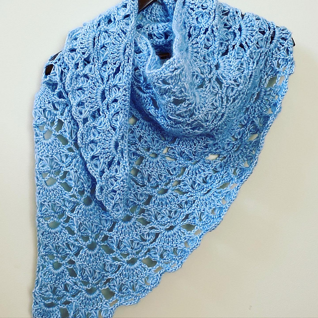 Lite Long Loop Shell Shawl