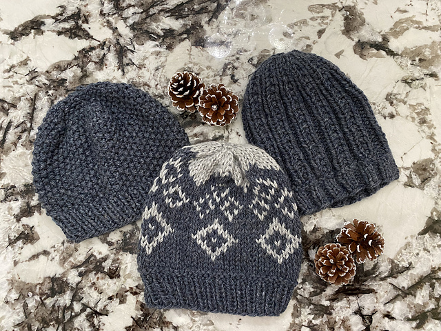 Knit Hat Trio