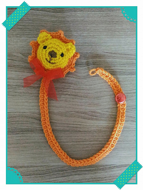 Lion Pacifier Clip