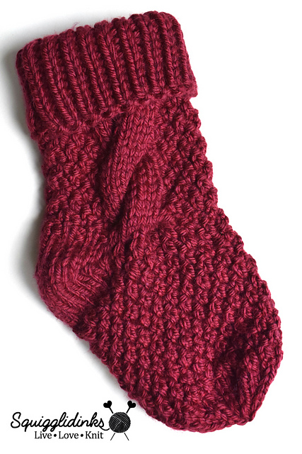 Mossy Cable Christmas Stockings