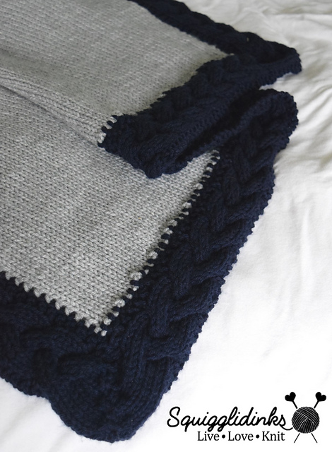 Braided Border Baby Blanket