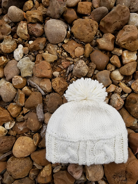 Platte River Beanie: Cabled Brim Toddler Beanie