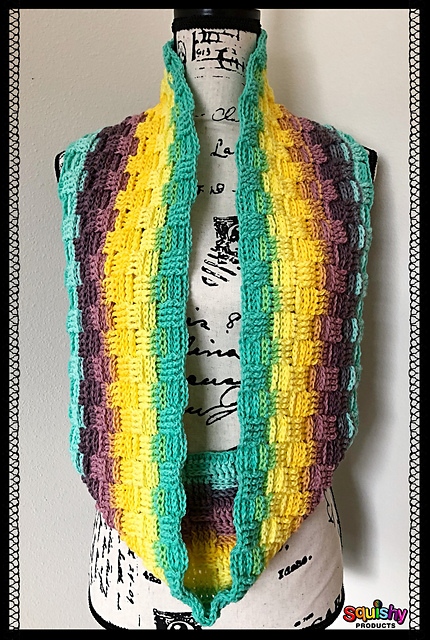 Basketweave Infinity Scarf