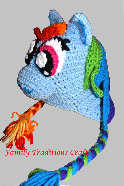 Punky Pony Earflap hat
