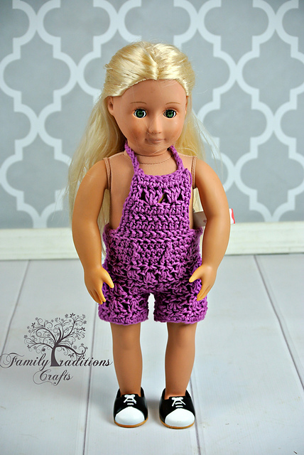 Doll Overalls & Shorts