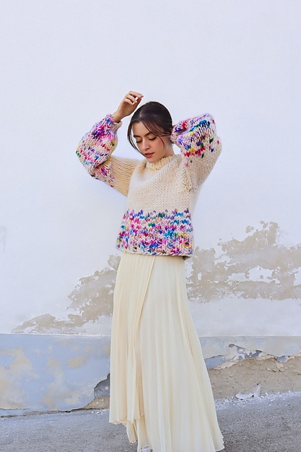 The Rainbow Sweater Kit x @paula.on.knits