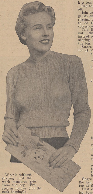 Round Neck Jumper in Cross Stitch