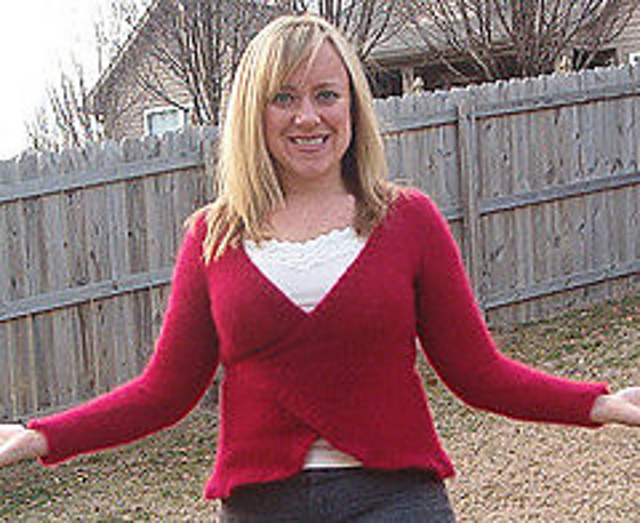 37 Wrap Jacket with Flounce Edging