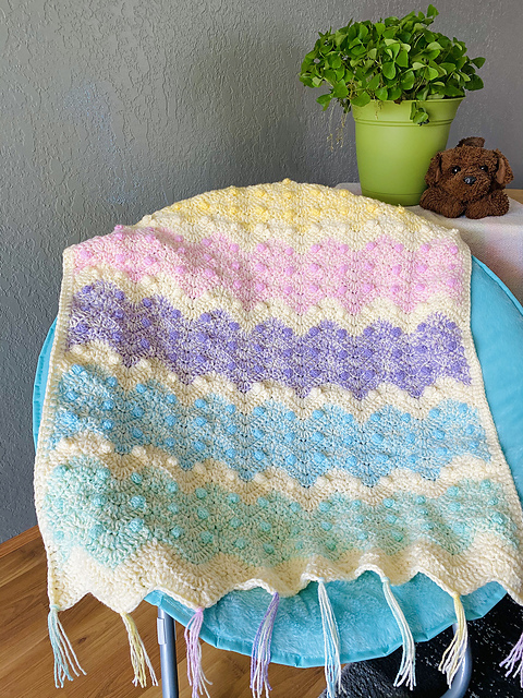 Spring Ripples Baby Blanket