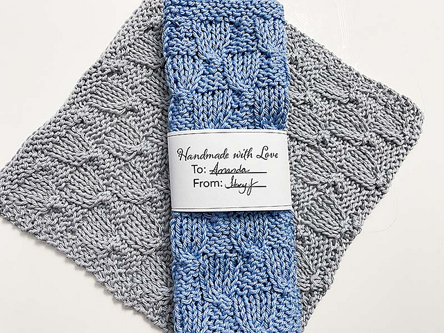 Bluebells Dishcloth
