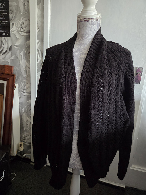 Lacy Raglan Sleeve Cardigan