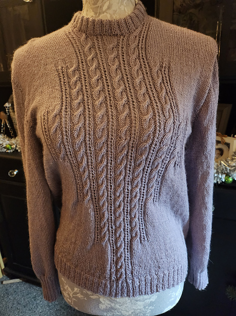 Cables & Lace Sweater