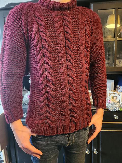 Chunky Not Aran Mans Sweater