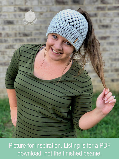 Double Brim Claire Bun Beanie
