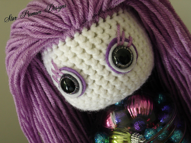 Lavender Doll Head