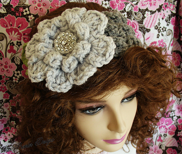 Flowered Warmer Headband