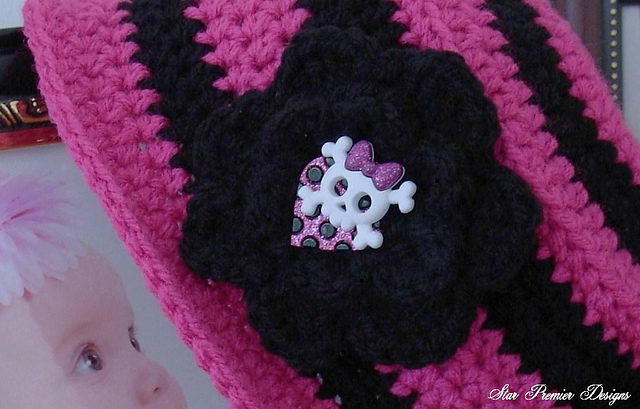 Girls Pirate Brim Hat