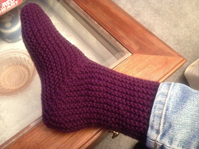 E-Z, 2 needles Square Socks